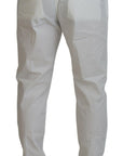 Dolce & Gabbana Elegant White Cotton Chino Pants