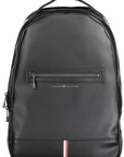 Tommy Hilfiger Black Polyethylene Men Backpack