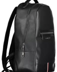 Tommy Hilfiger Black Polyethylene Men Backpack
