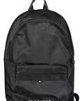 Tommy Hilfiger Black Polyester Men Backpack