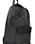 Tommy Hilfiger Black Polyester Men Backpack