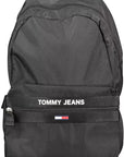 Tommy Hilfiger Black Polyester Men Backpack