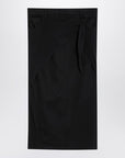 Courreges Courreges Courrèges Black midi skirt with draping