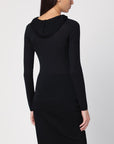 Courreges Courreges Courrèges Light wool black hooded sweater