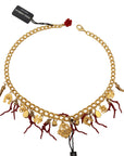 Dolce & Gabbana Opulent Multicolor Crystal Statement Necklace