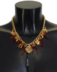 Dolce & Gabbana Opulent Multicolor Crystal Statement Necklace