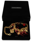 Dolce & Gabbana Opulent Multicolor Crystal Statement Necklace