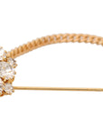 Dolce & Gabbana Exquisite Crystal-Embellished Gold Brooch