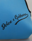 Dolce & Gabbana Elegant Blue Polyamide Pouch Bag