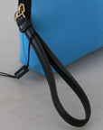 Dolce & Gabbana Elegant Blue Polyamide Pouch Bag