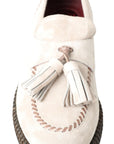 Dolce & Gabbana Elegant Ivory Leather Espadrilles