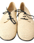 Dolce & Gabbana Chic Beige Derby Lace-Up Casual Men's Shoes