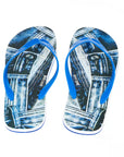 Just Cavalli Light Blue PVC Men Sandal