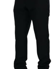 Dolce & Gabbana Elegant Slim Fit Black Dress Trousers