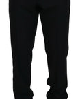 Dolce & Gabbana Elegant Slim Fit Black Dress Trousers
