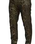 Dolce & Gabbana Elegant Jacquard Evening Pants