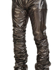 Dolce & Gabbana Metallic Silver Casual Pants