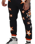 Dolce & Gabbana Elegant Black Star Casual Sweatpants