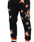 Dolce & Gabbana Elegant Black Star Casual Sweatpants