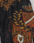 Dolce & Gabbana Baroque Crown Silk Sweatpants