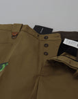 Dolce & Gabbana Exquisite Floral Beige Chino Pants