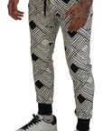 Dolce & Gabbana Elegant Monochrome Sport Sweatpants