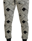 Dolce & Gabbana Elegant Monochrome Sport Sweatpants