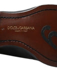 Dolce & Gabbana Elegant Black Leather Slipper Loafers