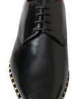 Dolce & Gabbana Elegant Studded Derby Formal Shoes