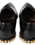 Dolce & Gabbana Elegant Studded Derby Formal Shoes