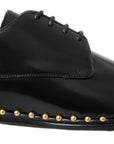 Dolce & Gabbana Elegant Studded Derby Formal Shoes