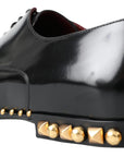 Dolce & Gabbana Elegant Studded Derby Formal Shoes