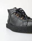 Dolce & Gabbana Elegant Ankle Boots with Silver Chain Detail