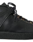 Dolce & Gabbana Elegant Ankle Boots with Silver Chain Detail