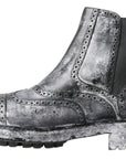 Dolce & Gabbana Elegant Black Faded Chelsea Ankle Boots