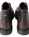 Dolce & Gabbana Elegant Horse Leather Lace-Up Boots