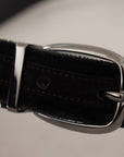Dolce & Gabbana Elegant Black Velvet Designer Belt