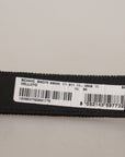 Dolce & Gabbana Elegant Black Velvet Designer Belt