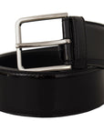 Dolce & Gabbana Elegant Black Leather Belt