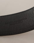 Dolce & Gabbana Elegant Black Leather Belt