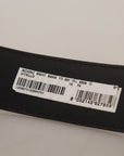 Dolce & Gabbana Elegant Black Leather Belt