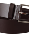 Dolce & Gabbana Elegant Dark Brown Leather Belt
