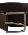 Dolce & Gabbana Elegant Dark Brown Leather Belt