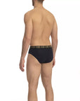 Cavalli Class Blue Cotton Men's Brief Pack