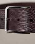 Dolce & Gabbana Elegant Dark Brown Leather Belt