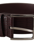 Dolce & Gabbana Elegant Dark Brown Leather Belt
