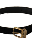 Dolce & Gabbana Chic Velvet Elegance Belt
