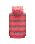Elegant Red Versace Logo Vest with Detachable Hood