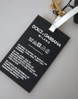 Dolce & Gabbana Chic Black and Gold Designer Keychain