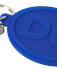 Dolce & Gabbana Chic Brass and Rubber Logo Keychain